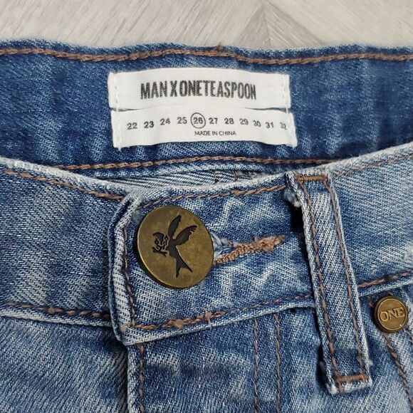 One teaspoon, Man X, Junkyard Denim Skirt, Size 26 - Picture 2 of 8
